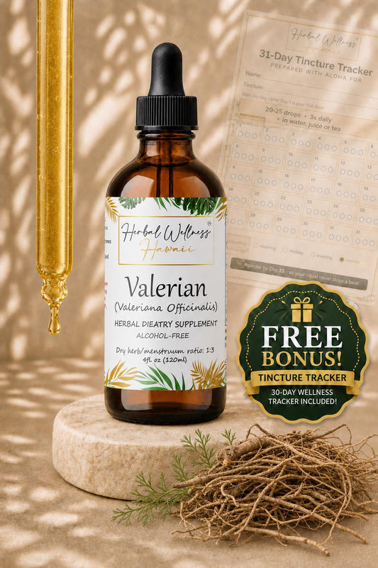 Valerian Tincture Alcohol-Free – Organic Valeriana Officinalis Liquid Drops, Herbal Extract, 2 oz & 4 oz, Bulk