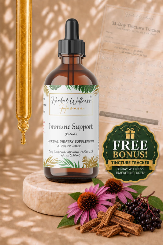 Immune Support Blend Liquid Drops Alcohol-Free – 14-Herb Formula, Echinacea & Cat's Claw