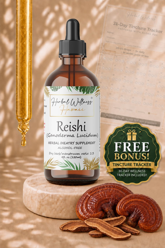 Reishi Liquid Drops Alcohol-Free – Immune & Calm Support, Ganoderma Lucidum Mushroom