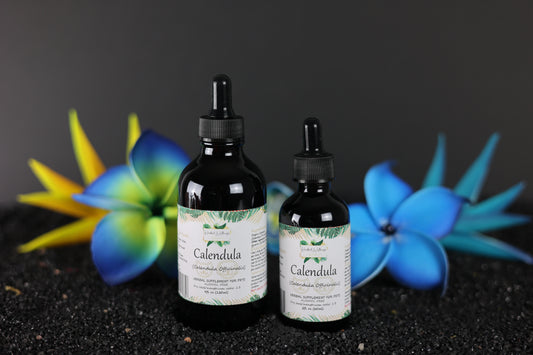 Calendula Veterinary (Calendula Officinalis) Organic Dried Flower Alcohol-Free Liquid Extract, Pet Herbal Supplement