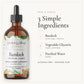 Burdock liquid drops, 3 simple ingredients: herb, vegetable glycerin, purified water