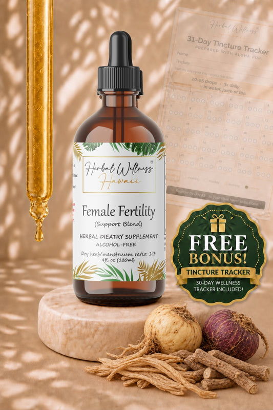 Female Fertility Support Liquid Drops Alcohol-Free – Maca, Shatavari & Ashwagandha Blend