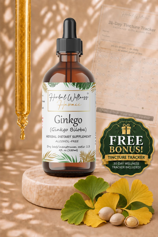 Ginkgo Liquid Drops Alcohol-Free – Memory & Focus Support, Ginkgo Biloba