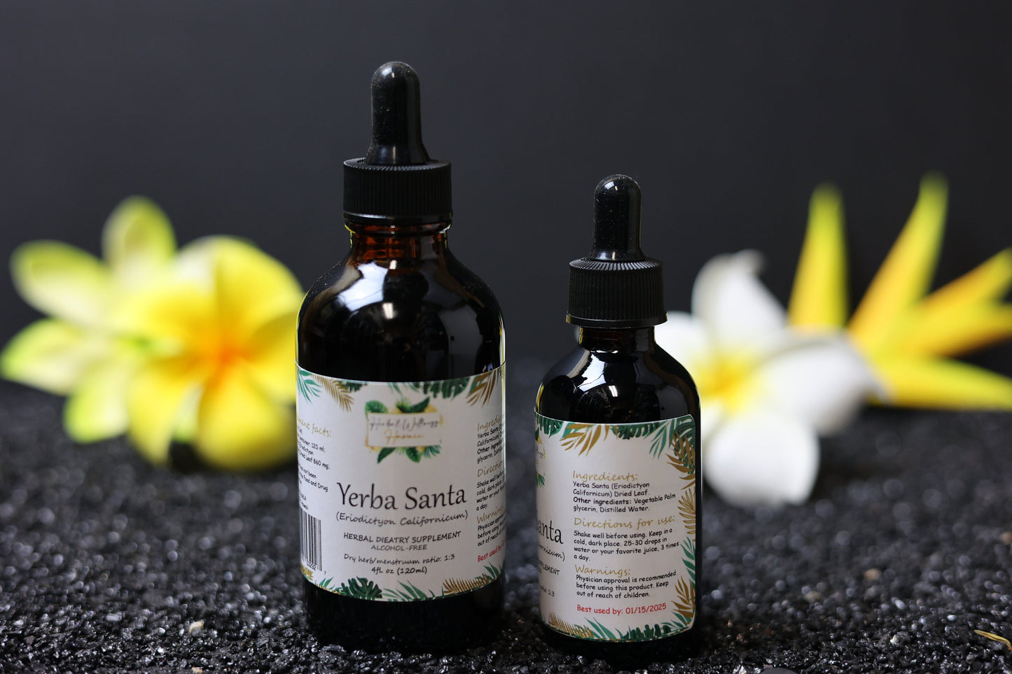 Yerba Santa Liquid Drops Alcohol-Free – Respiratory Support, Eriodictyon Californicum Leaf