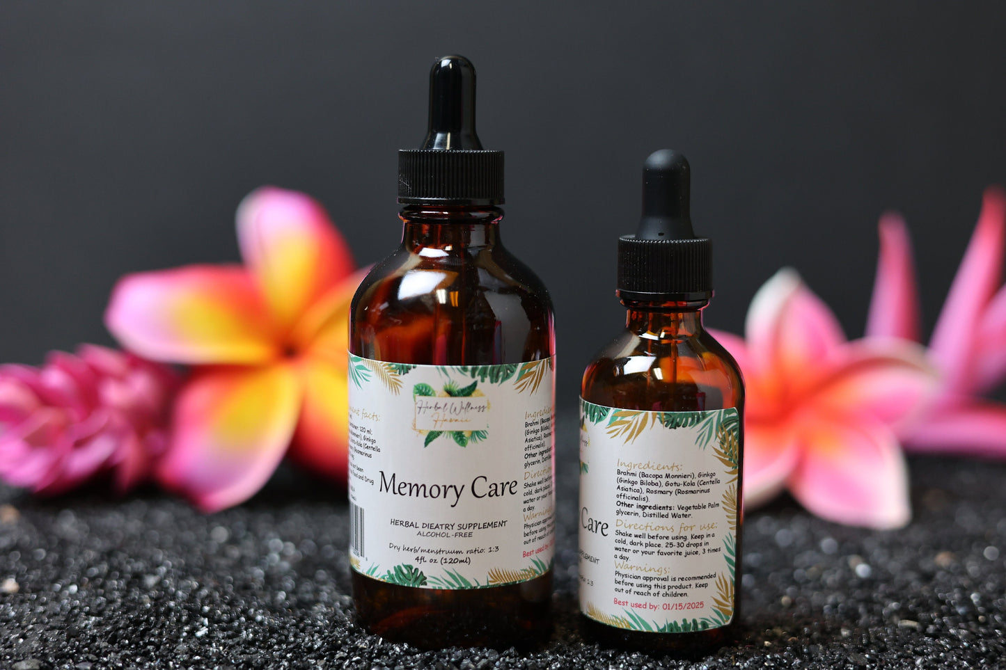 Memory Care Liquid Drops Alcohol-Free – Brahmi, Ginkgo & Gotu Kola Brain Blend