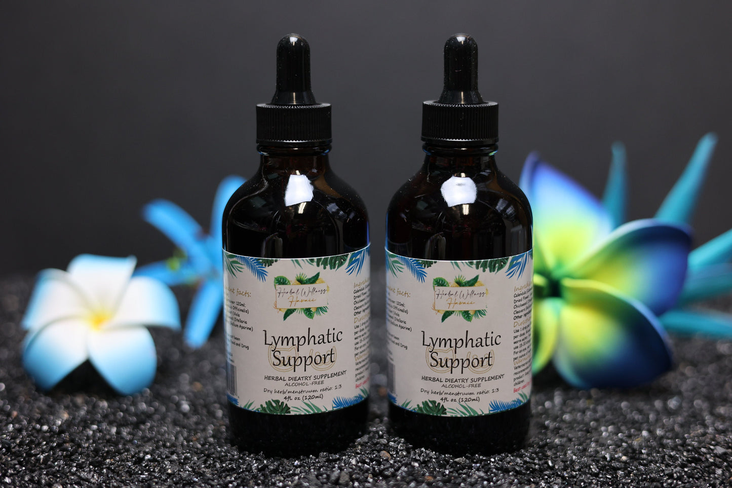 Lymphatic Support Pet Drops Alcohol-Free – Herbal Blend for Dogs & Cats, Calendula, Cleavers