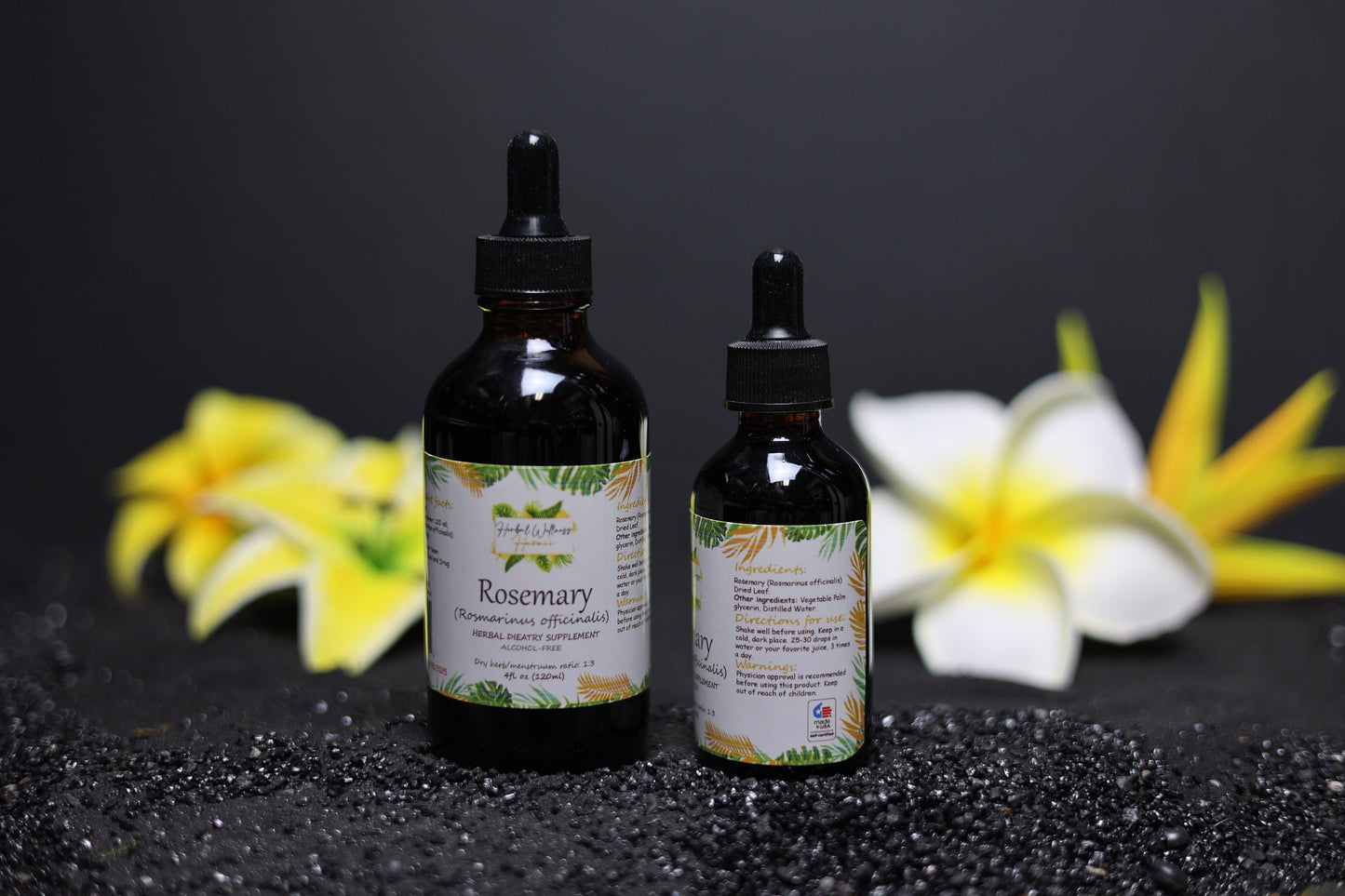 Rosemary Liquid Drops Alcohol-Free – Memory & Digestive Support, Rosmarinus Officinalis Leaf