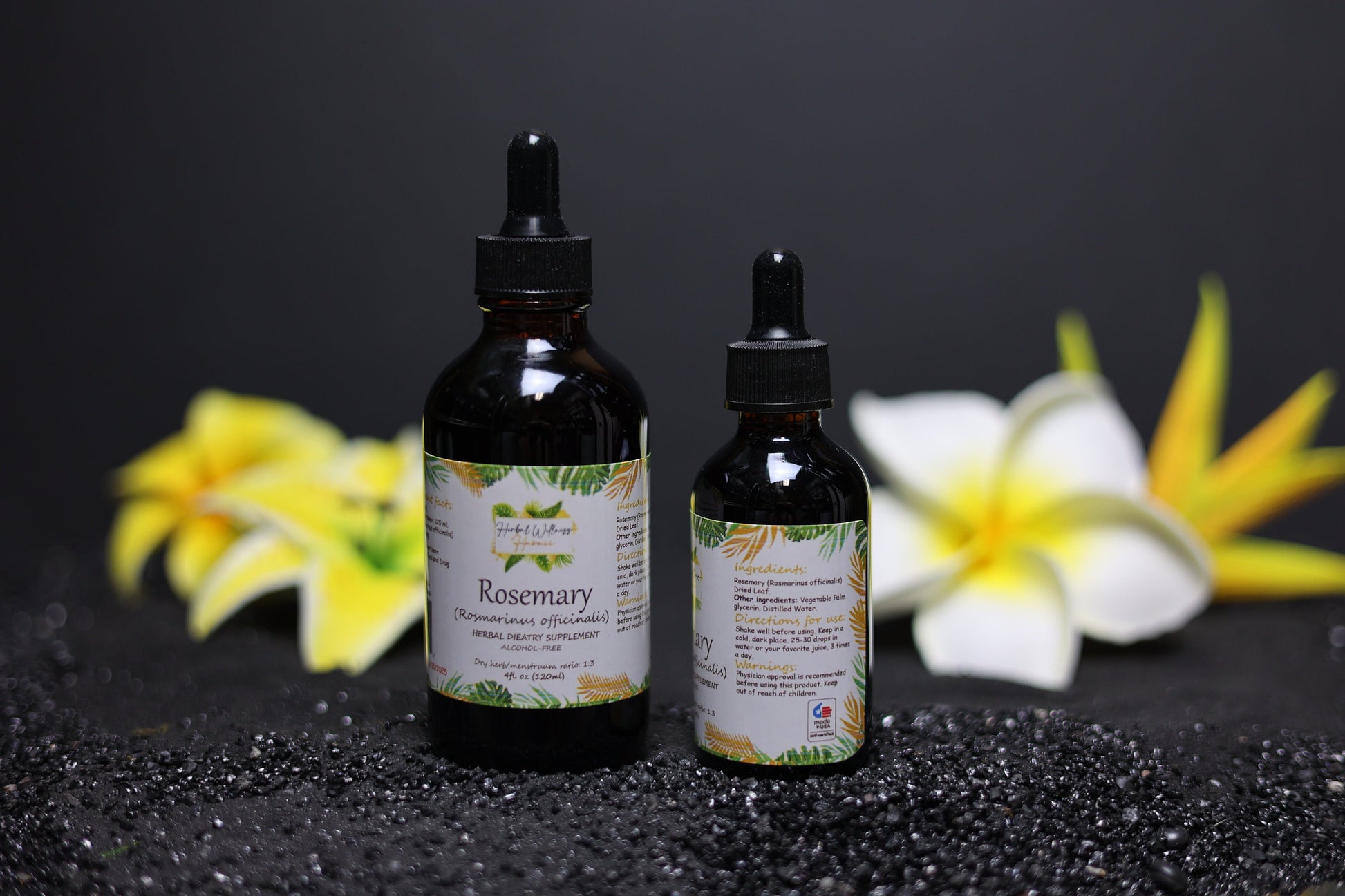 Rosemary Liquid Drops Alcohol-Free – Memory & Digestive Support, Rosmarinus Officinalis Leaf