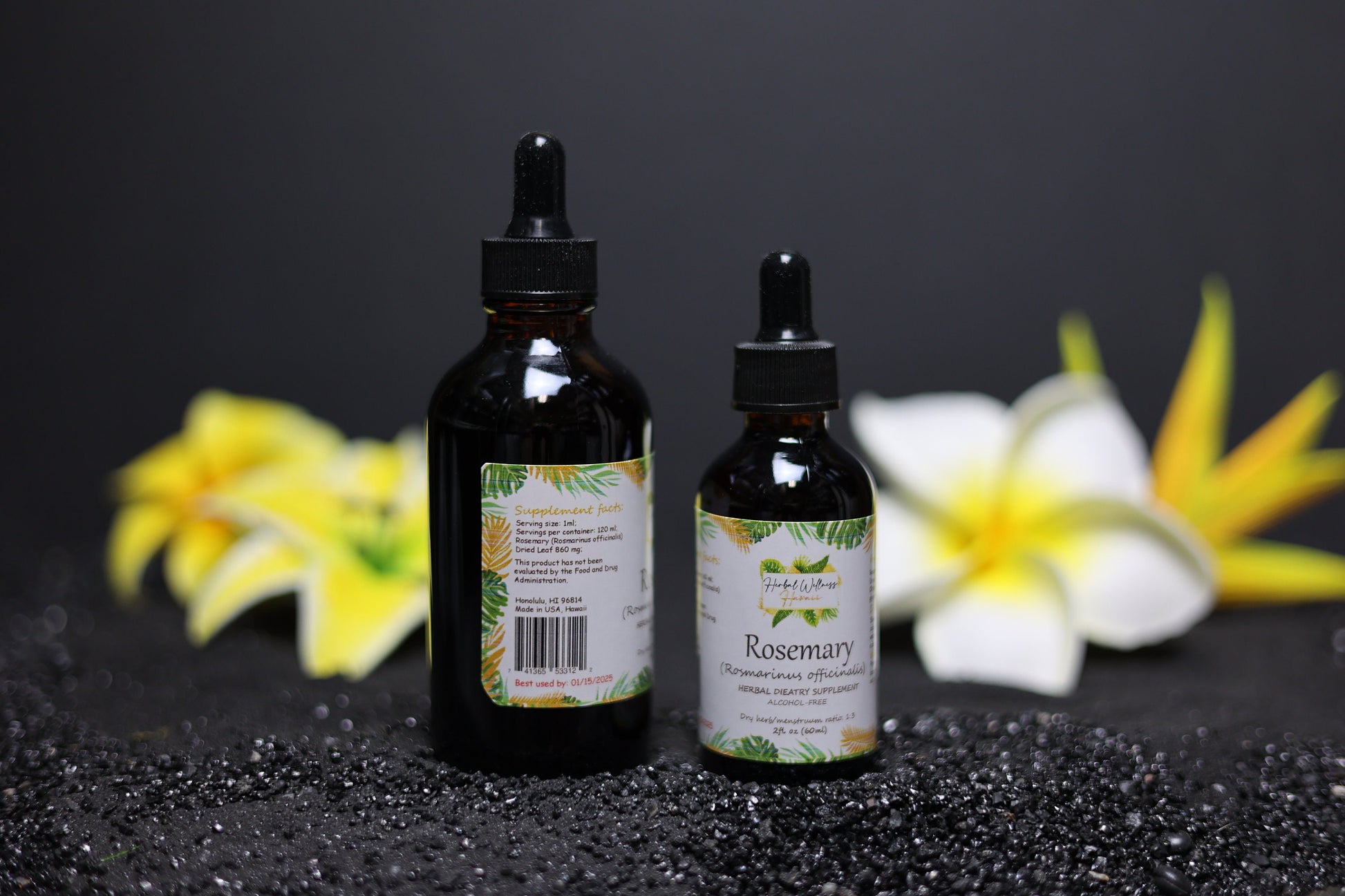 Rosemary Liquid Drops Alcohol-Free – Memory & Digestive Support, Rosmarinus Officinalis Leaf