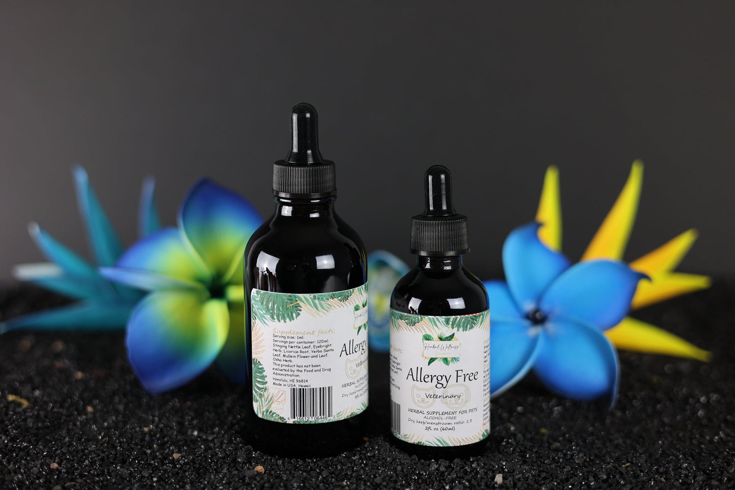 Pet Herbal Drops Alcohol-Free – Seasonal Support for Dogs & Cats, Nettle and Mullein Blend