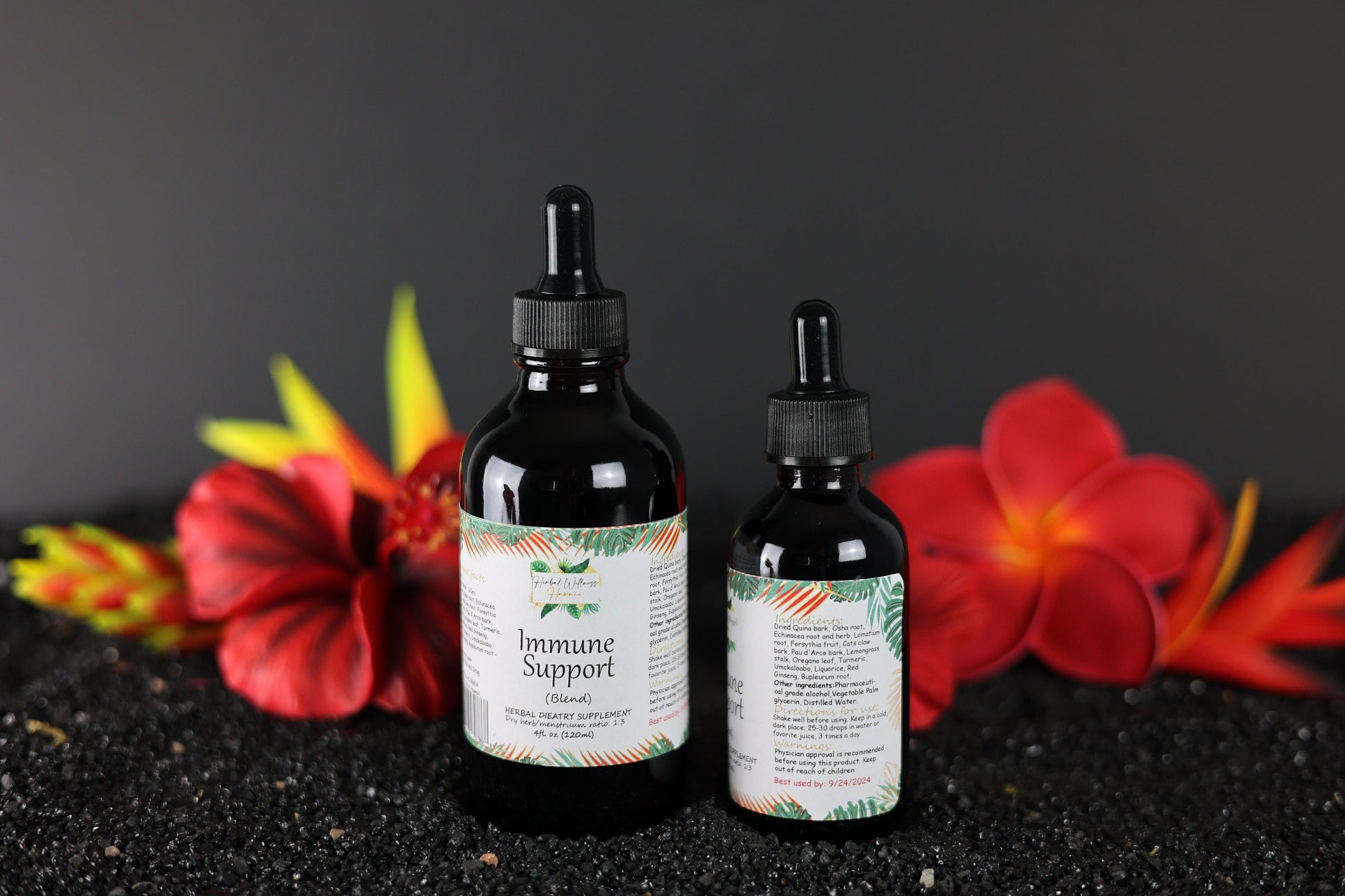 Immune support blend alcohol-based liquid extract