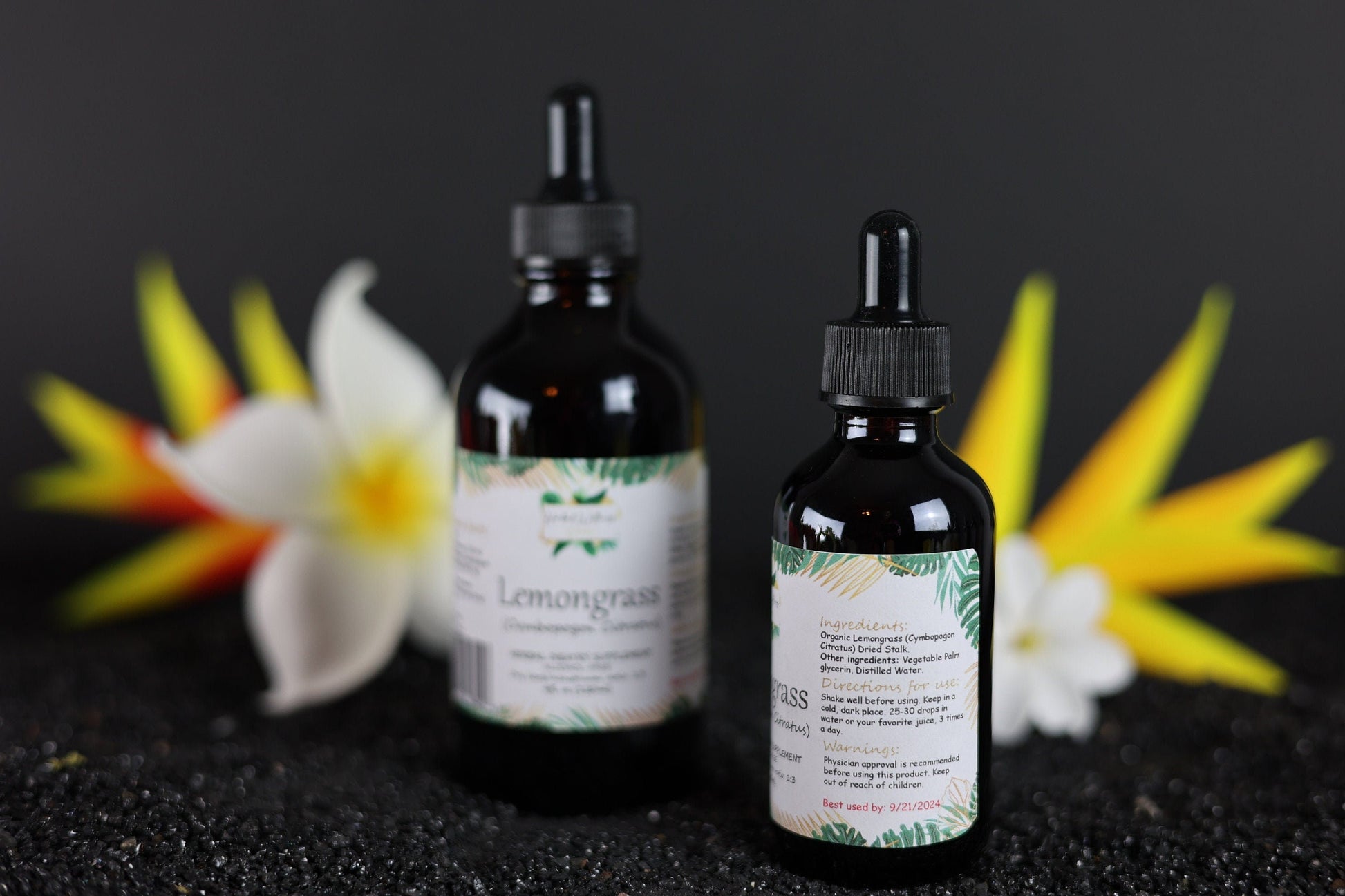 Lemongrass Liquid Drops Alcohol-Free – Digestive Support, Cymbopogon Citratus Stalk
