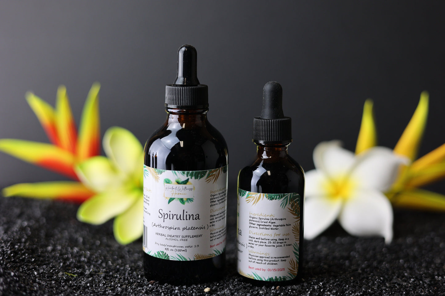 Spirulina Liquid Drops Alcohol-Free – Energy & Nutrient Support, Organic Spirulina