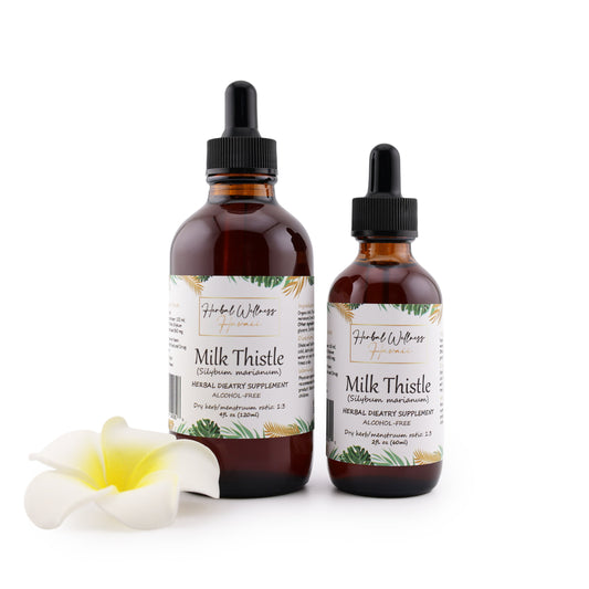 Milk Thistle Liquid Drops Alcohol-Free – Liver Support, Silybum Marianum Seed
