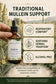 Mullein Tincture Alcohol-Free, Organic Verbascum Densiflorum Flower Liquid Drops, Herbal Extract