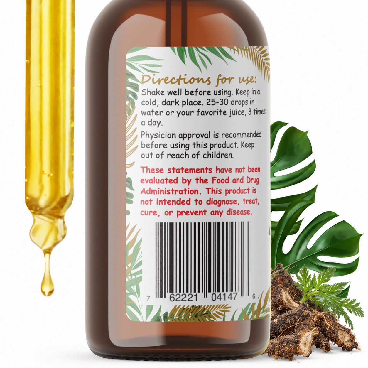 Osha Root Liquid Drops Alcohol-Free – Respiratory Support, Ligusticum Porteri