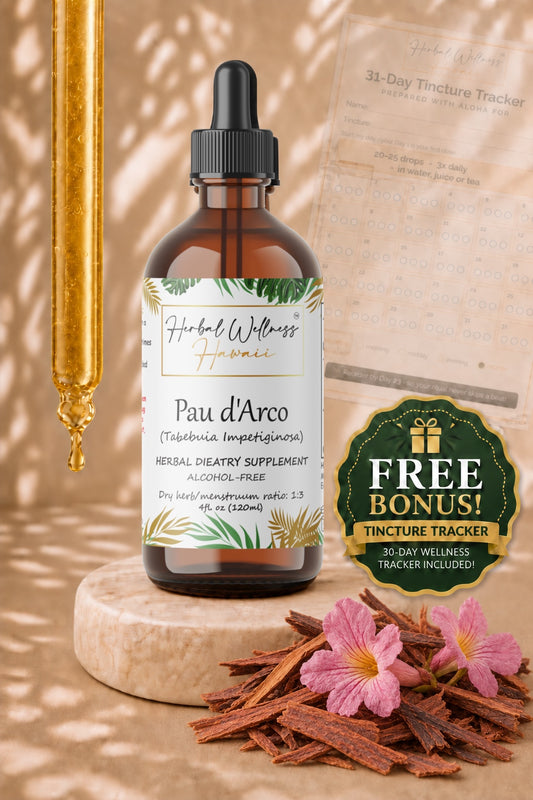 Pau d'Arco Liquid Drops Alcohol-Free – Immune Support, Tabebuia Inner Bark
