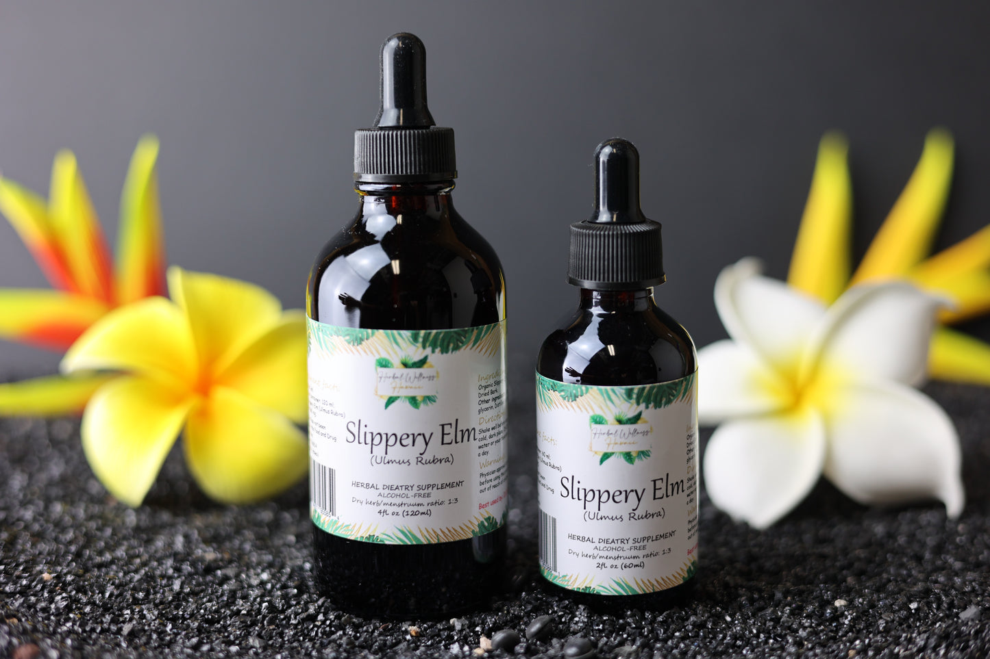 Slippery Elm (Ulmus Rubra) Dried Bark Alcohol-Free Liquid Extract