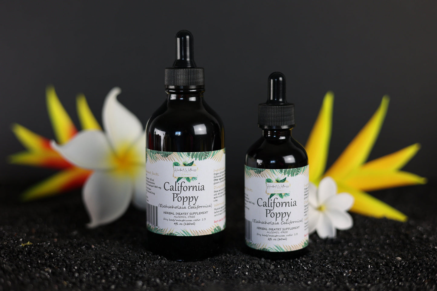 California Poppy Liquid Extract (Eschscholzia Californica) Dried Above-Ground Part Alcohol-FREE